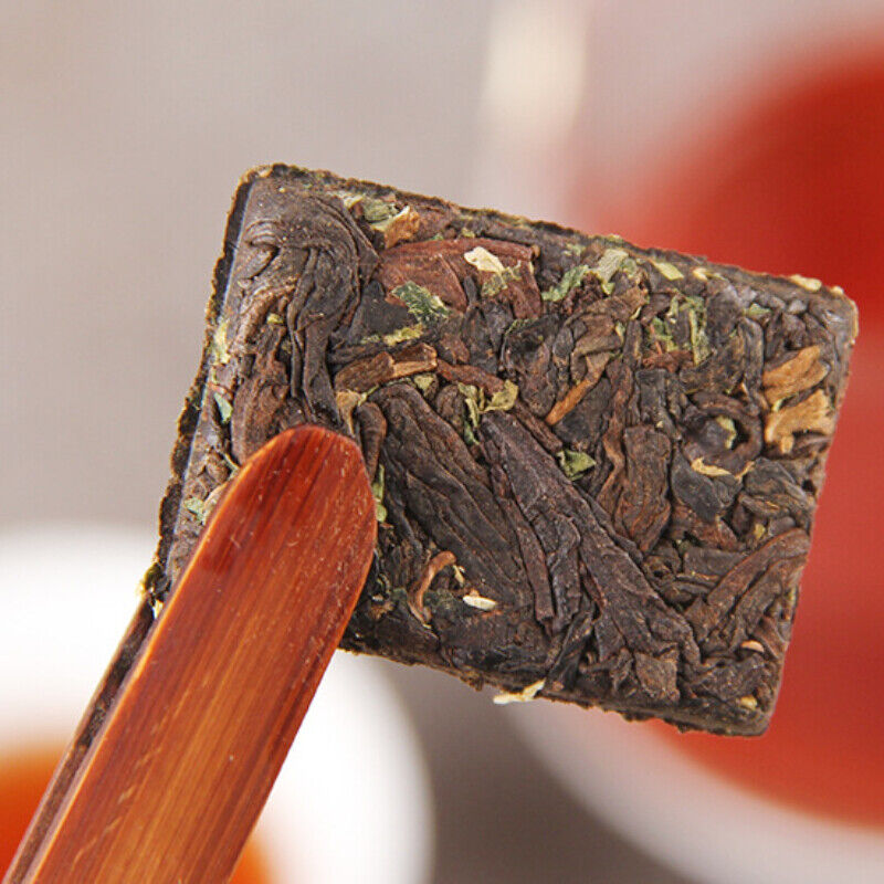 Glutinous Fragrant Pu-Erh Ripe Tea Top-Grade Small Square Pu-erh Tea Brick 500g