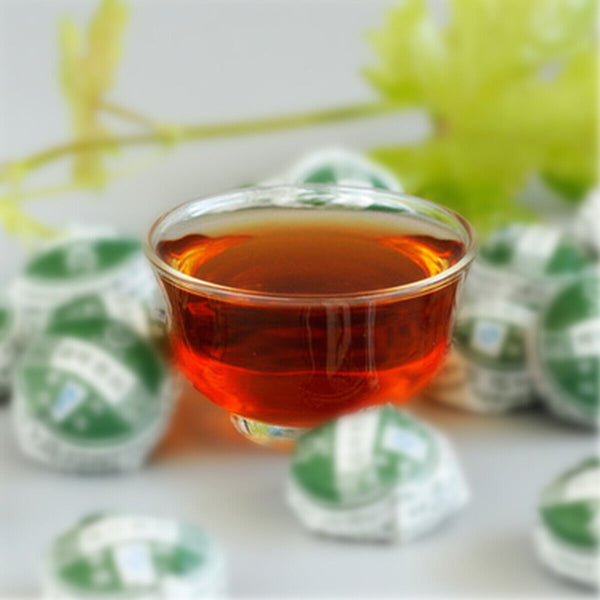 Yunnan Pu-erh Tuo Black Tea Puer Tea Ripe Puer Lotus leaf Chinese HealthCake Tea