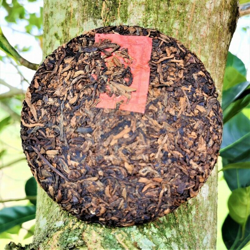Gift Tea Golden Bud Ripe Pu'er Tea Top Laobanzhang Palace Pu'er Tea Cake 80g Secondary image