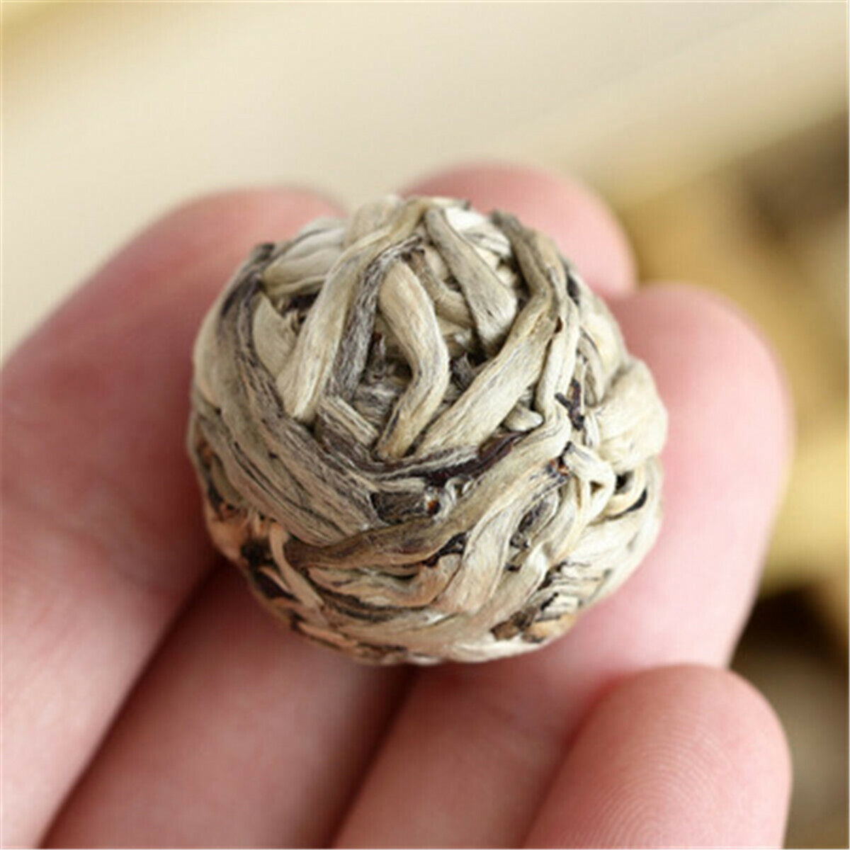 Shaped Handmade White Tea Bai Hao Yin Zhen Silver Needle Compressed Tea Ball Main image