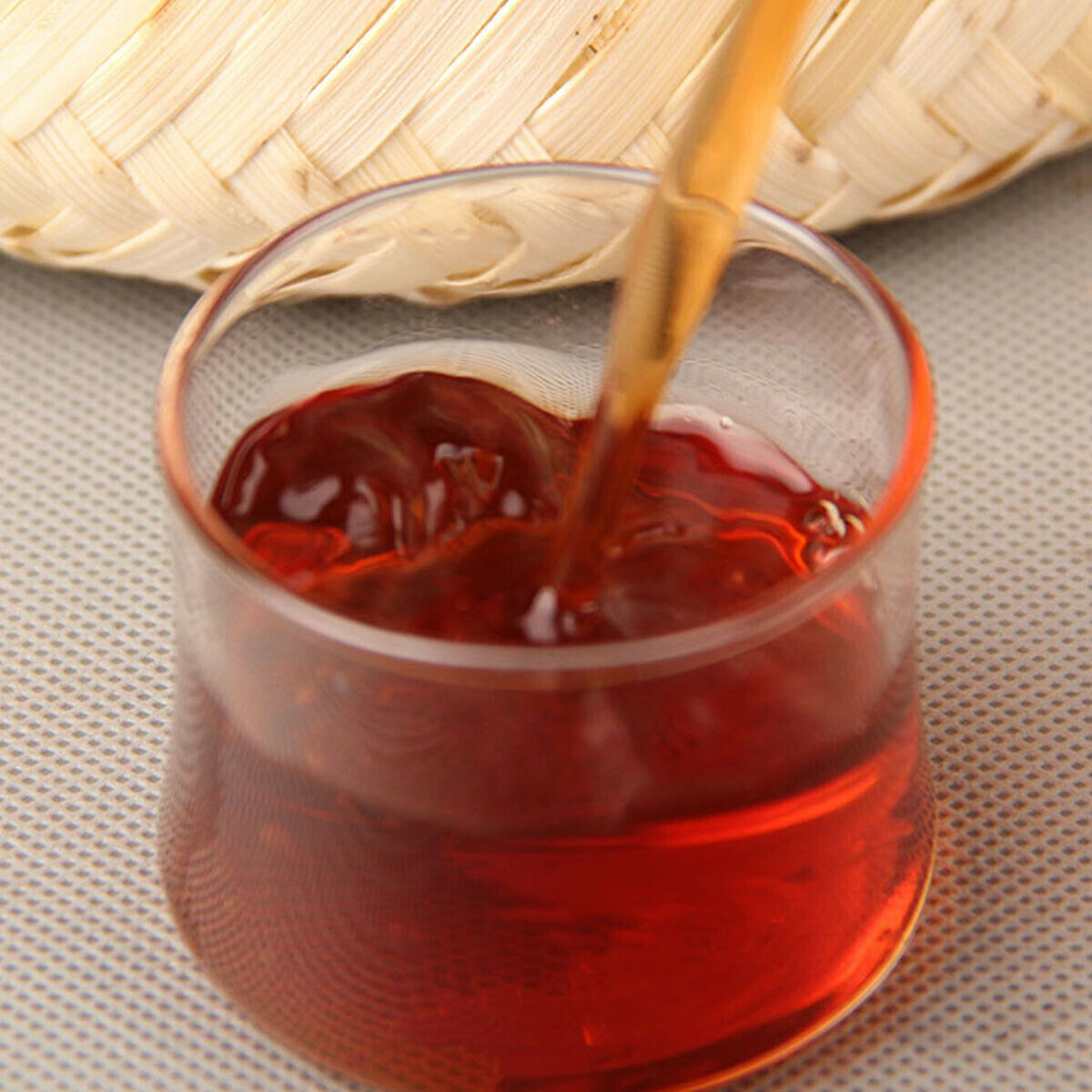 Ripe Puerh Tea Loose Tea Ancient Tree Bamboo Basket Packing Spring Puer Tea 800g