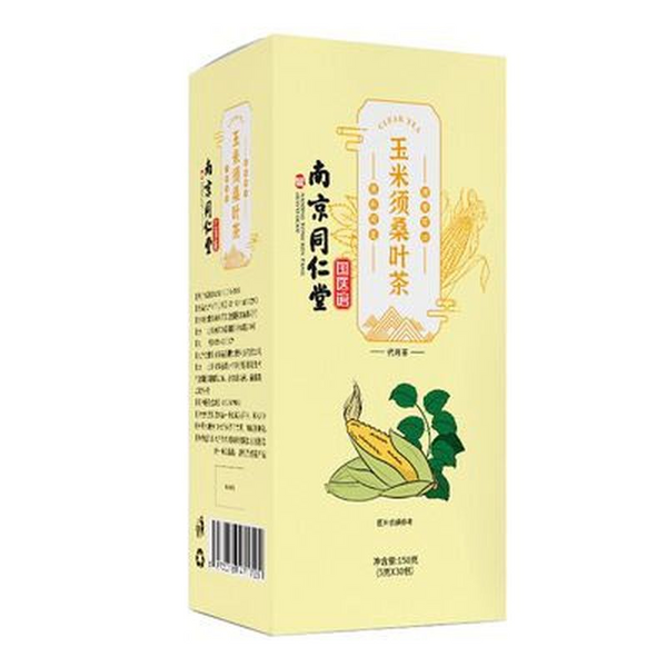 Herbal Health Conditioning Tea 南京同仁堂 玉米须桑叶葛根牛蒡苦荞荷叶山楂决明子 150g 草本辅助绛三高养生调理茶
