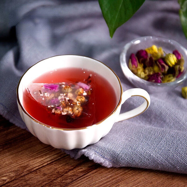 Xiaoyao Herbal Camellia Tea Chixiaodou Barley Rose Tea Chrysanthemum Tea 9g*10