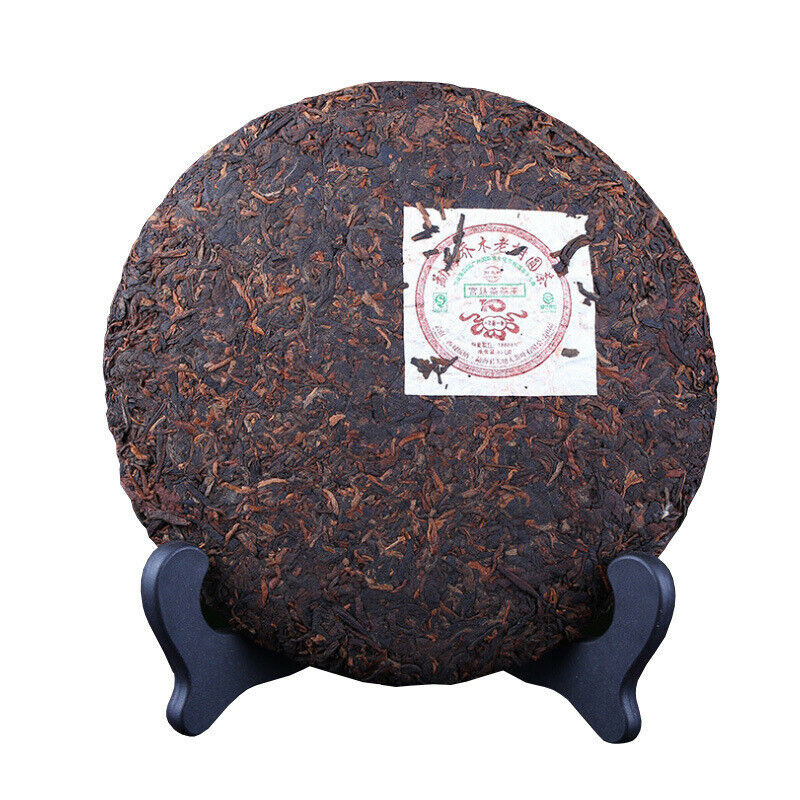 Gold Award Yunnan MengHai Arbor Tree Pu'er Pu-erh Tea Ripe Cake Black Tea 357g Main image