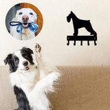 Miniature Schnauzer Dog-Key Hooks & Keychain Holder-6 inch/9 inch Metal Wall Art