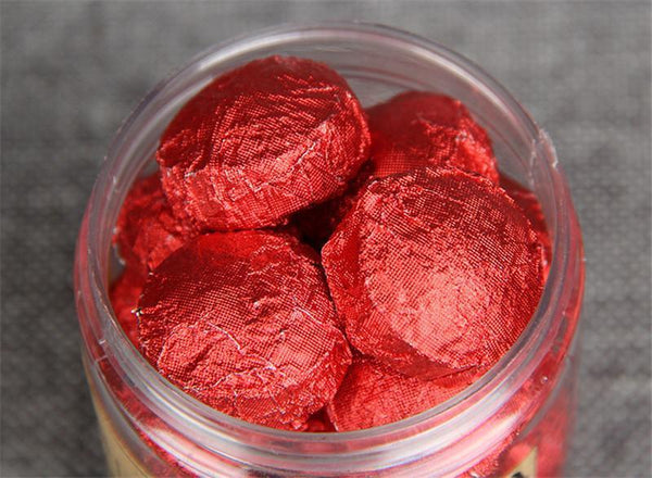 100g Yunnan Rose Puerh Tea Canned Rose Puer Small Tuocha Organic Pu Er Ripe Tea