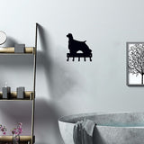 Cocker Spaniel Dog - Key Hooks & Keychain Holder Metal Wall Art