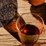 Premium Black Puerh Cha China Yunnan Pu'er Tea Cake Qizi Aged Mountain Tea 357g