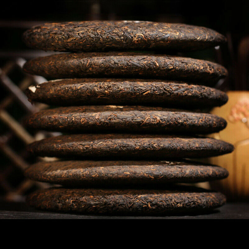 Ripe Pu Erh Black Tea Chinese Yunnan Pure Ruyi Qizi Pu'er Tea Cake 7 Cakes 2499g Main image