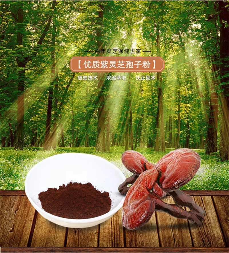 500g Chinese Ganoderma Lucidum Lingzhi Tea Wild Reishi Spore Powder Herbal Tea