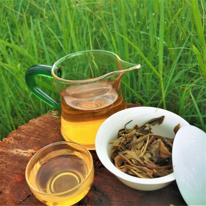 Zhonghong Yin Bow Ancient Tree Tea Yiwu Wanggong Pu-Erh Spring Tea Cake 357g