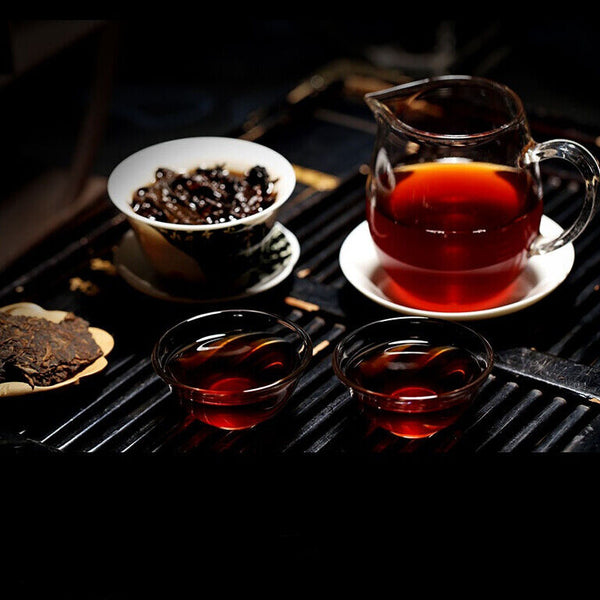 Ripe Pu Erh Black Tea Chinese Yunnan Pure Ruyi Qizi Pu'er Tea Cake 7 Cakes 2499g