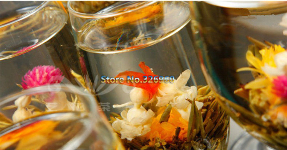 TemuTea 16 Kinds of Blooming Flower Tea Herbal Tea Great Fragrant Green Tea Handmade