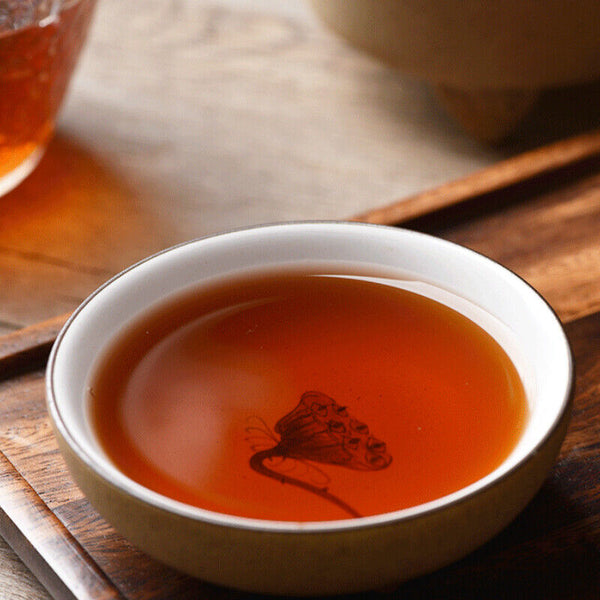 Chinese Puerh Black Tea Health Care Organic Big Tree Pu-Erh Ripe Tea Cake 357g