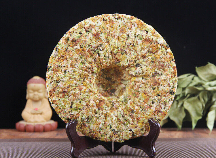 Pu-erh Tea Cake Raw Tea 357g Tea Flower Pu-erh Cake 谷花普洱茶饼生茶357g茶花普洱饼大雪山茶区普洱茶叶