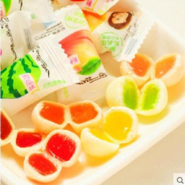 Chinese FoodMulti Tastes Stuffed Soft Candy Crispy Fresh Milk Balls Candy,