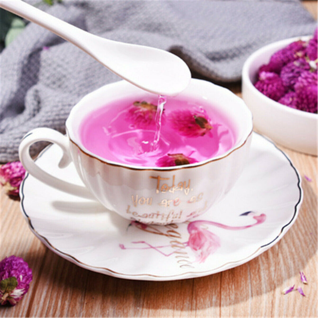 Flos Gomphrena Globosa Flower Tea Herbal Tea Healthy Tea Drink Food Qian Ri Hong