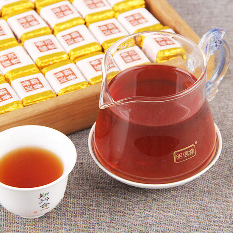 Glutinous Fragrant Pu-Erh Ripe Tea Top-Grade Small Square Pu-erh Tea Brick 500g Secondary image