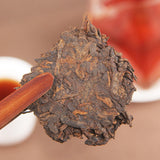 Pu'er Tea Cake Pu'er Ripe Tea Golden Bud Lao Ban Zhang Pu'er Ancient Tree 357g