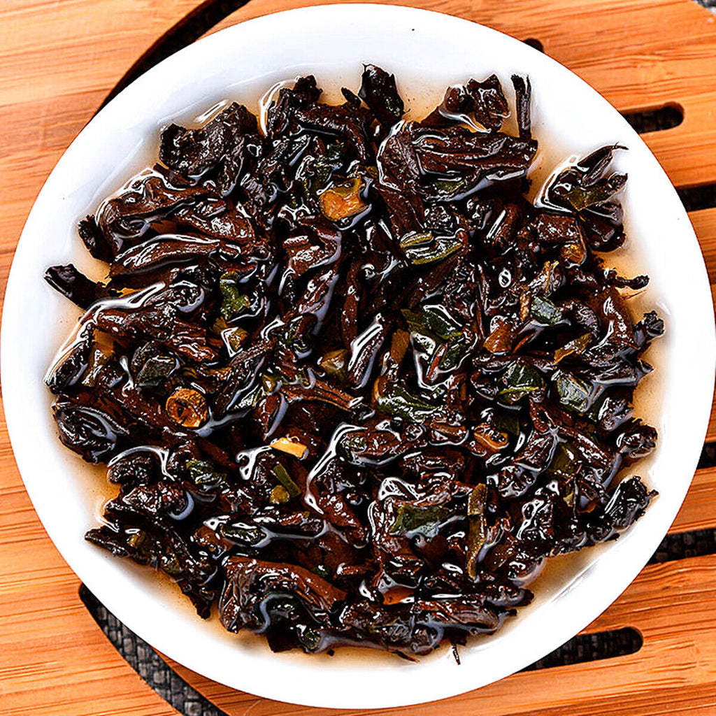 Pu'er Black Tea Health  Mini Tea Cake Pu-Erh Ripe Tuocha Golden Bag 200g