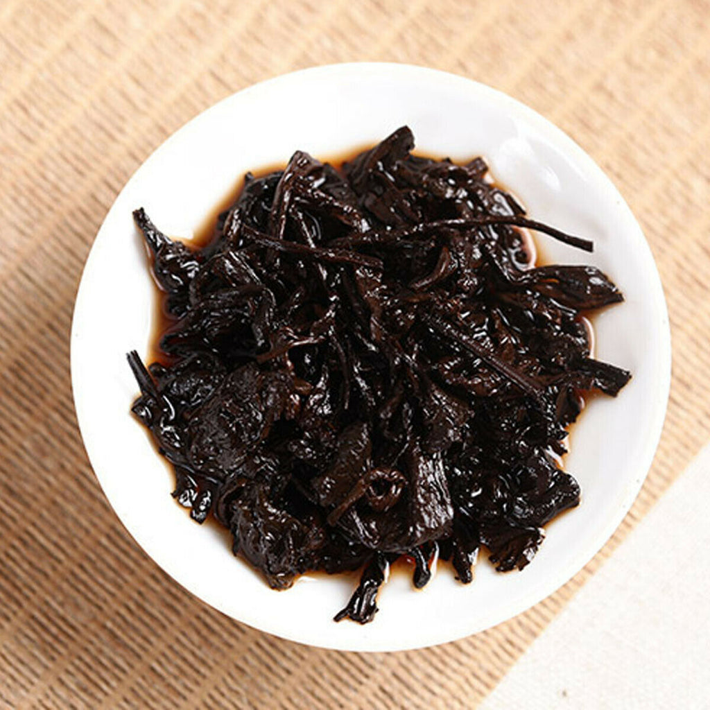 Cooked Puerh Tea Cake Brown Ancient Trees Tea Yunnan Menghai Ripe Puer Tee 357g