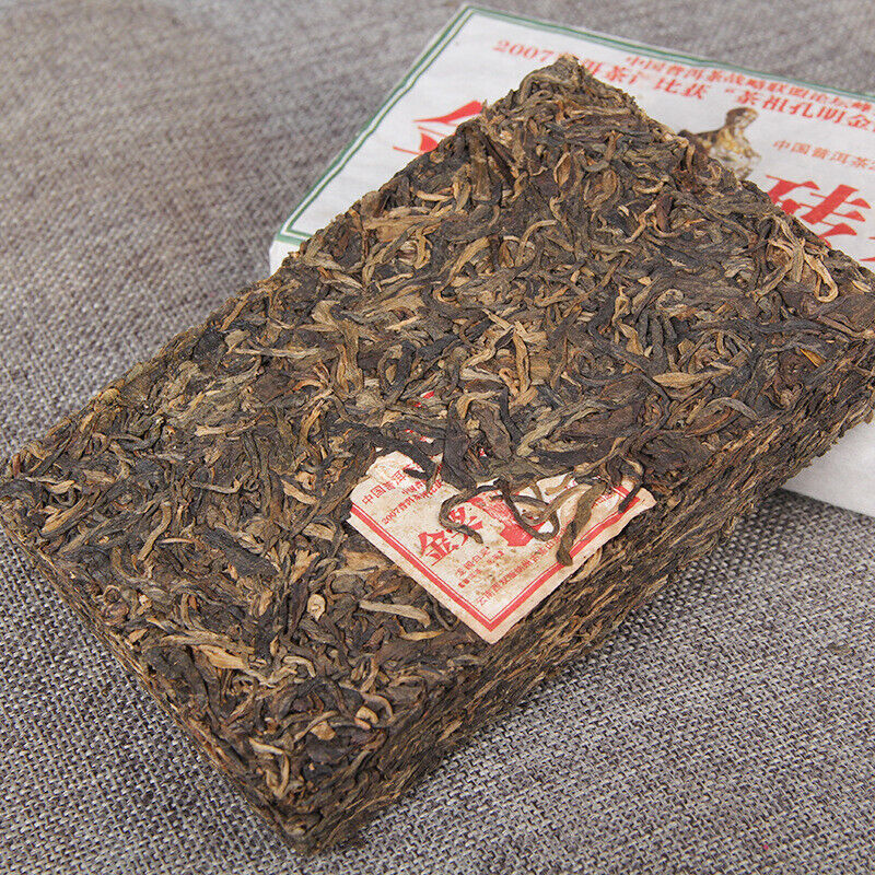 Gold Prize Cha Pu'er Tea Brick Top Yunnan Natural Pu-erh Green Tea Gift Tea 250g Secondary image