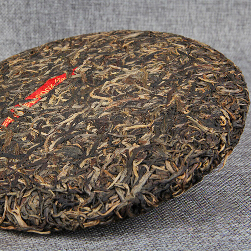 Chinese Green Tea Big Leaf Pu-erh Tea Menghai Qizi Cha Pu'er Tea Cake 400g Main image