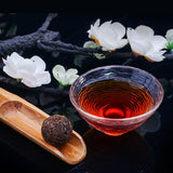 Bag of Dragon Ball Ripe Pu'er Tuo Tea Zhonghong Yin Brown Mountain Tea 350g