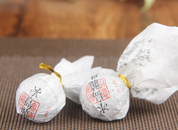 Small Grain Tea Ancient Tree Longzhu Tuocha Bulk Bingdao Cooked Pu'er Tea 500g