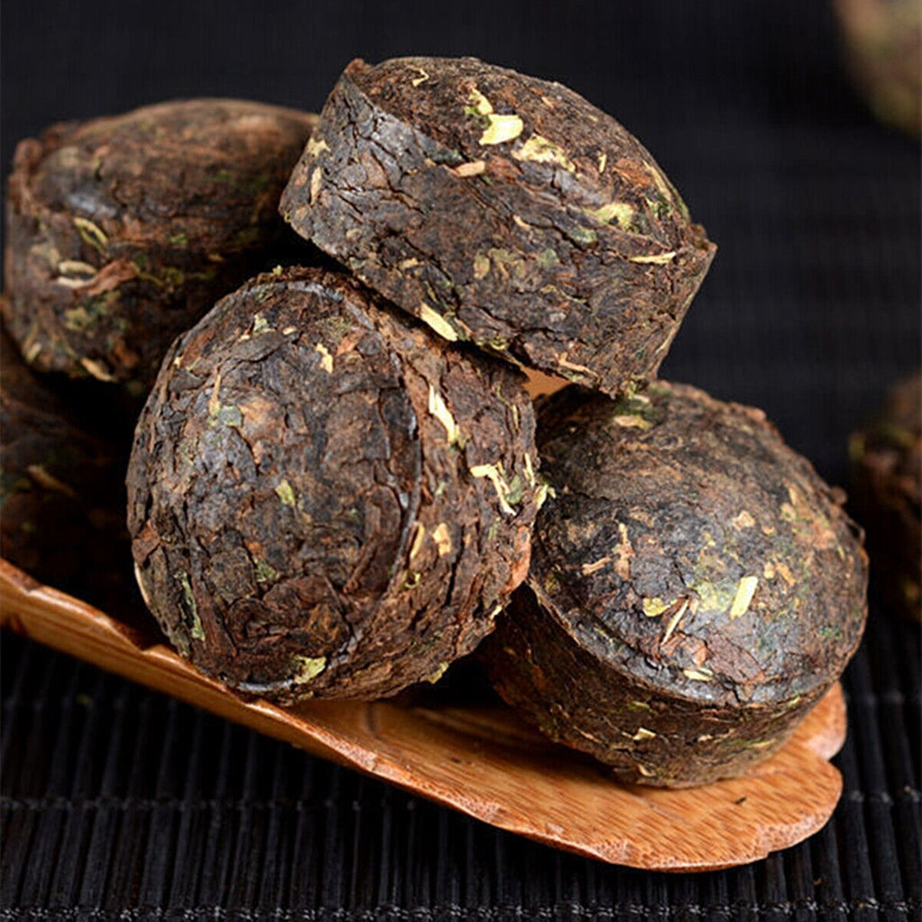 Pu'er Black Tea Health  Mini Tea Cake Pu-Erh Ripe Tuocha Golden Bag 200g