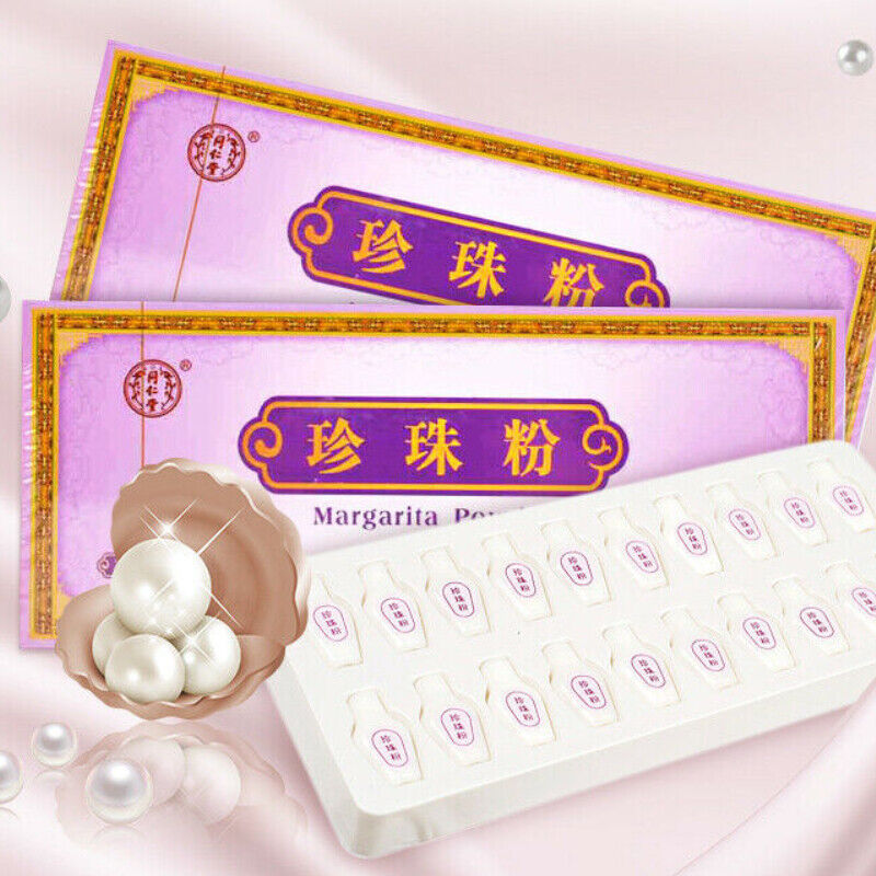 Natural Healthy Margarita Pearl Powder TongRenTang 同仁堂 珍珠粉 天然面膜粉内服外用0.3g*20 Secondary image