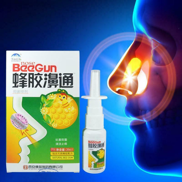 蜂胶濞通20ml 蜂胶鼻通 通气鼻塞抑菌喷剂滴鼻液 Feng Jiao Bi Tong Tong Qi Yi Jun Pen Ji