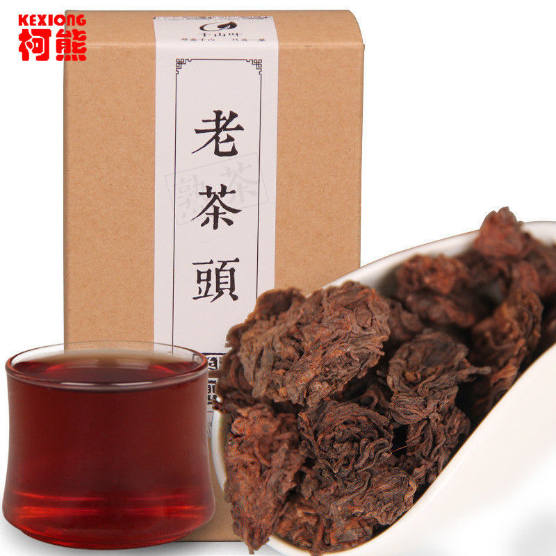 TemuTea China puer tea ripe tea 10 yrs old Pu-erh tree nature golden bud fully fermented