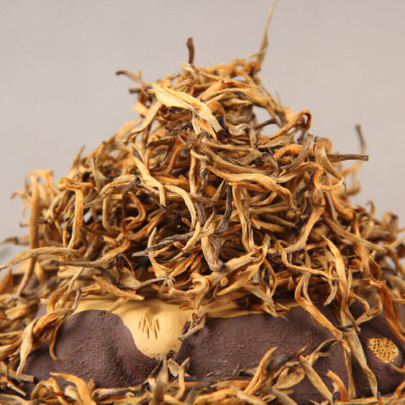 Top Gold Wire Black Tea Red Single Bud Organic Dian Hong Tea Yunnan Spring Tea