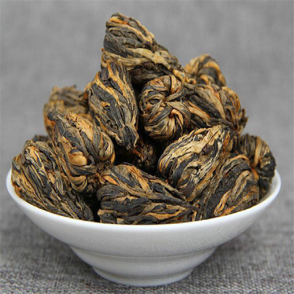 TemuTea 60g Yunnan Dianhong Black Tea Small Pagoda Pu-erh Tea Canned Handmade Black Tea