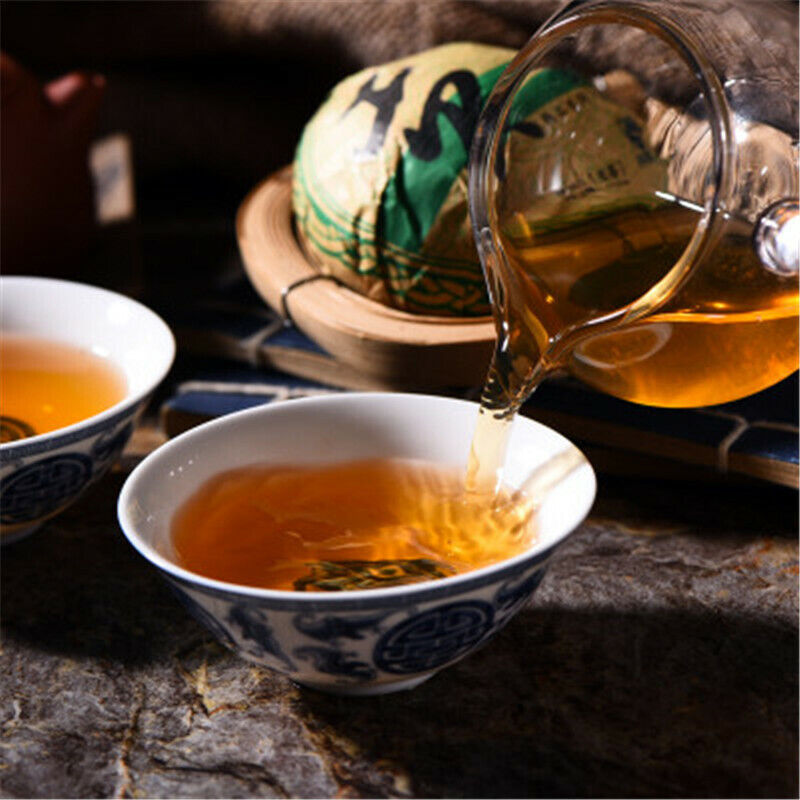 Cha Puerh Tea Cakes Old Pu-erh Tea Tree Puer Tea Yunnan Shen Pu'er Tea Cake 100g Secondary image