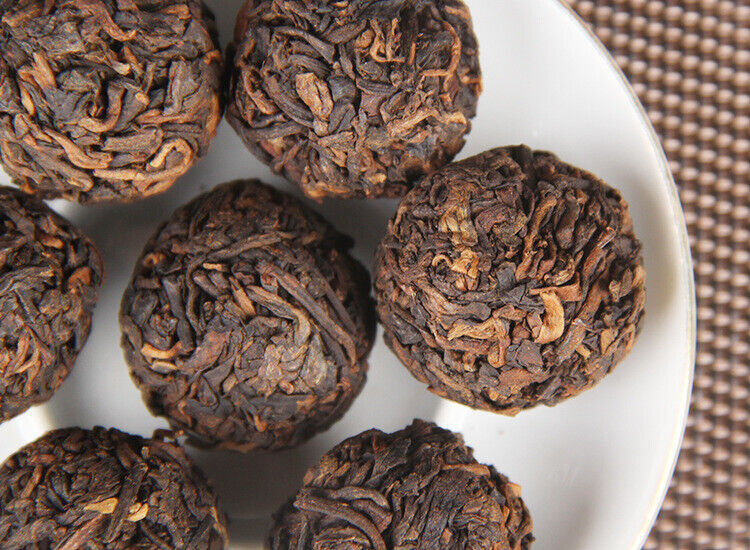 Small Grain Tea Ancient Tree Longzhu Tuocha Bulk Bingdao Cooked Pu'er Tea 500g