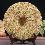 Pu-erh Tea Cake Raw Tea 357g Tea Flower Pu-erh Cake 谷花普洱茶饼生茶357g茶花普洱饼大雪山茶区普洱茶叶