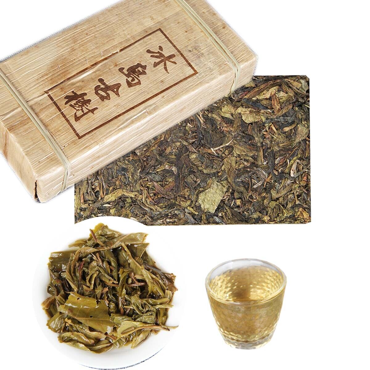 Bingdao Golden Leaf Ancient Tree Candy Sweet Tea Yunnan Puerh Cha Tea Brick 500g