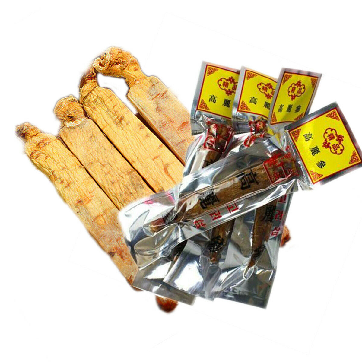 Dry Ginseng Root Red Ginseng Root 10 Years Chinese Herbs Health Food Herbal Tea