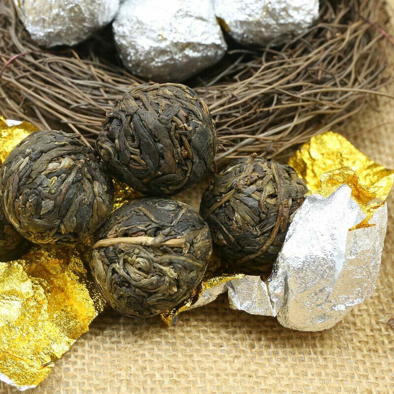Dragon Pearl Yiwu Old Tree Materials Raw Puerh Tuocha Shen Puer Hand Made Main image