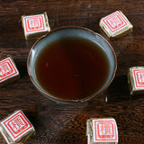 Small Square Brick Tea Natural Pu-Erh In Iron Box Health Care Black Tea 250g