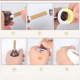 金艾贴加粗艾灸贴底座艾柱艾艾粒艾灸条细艾烛 Jin Ai Tie Jia Cu Ai Jiu Tie