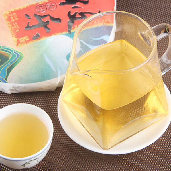 Tea Brick Pu'er Cha Tea High Quality Menghai Ancient Tree Pu-erh Green Tea 357g