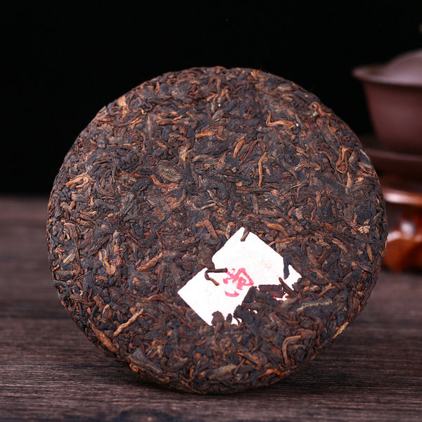 Ripe Puer Tea Cake Yunnan Brown High Mountain Ecological Pu erh Cooked Tea 200g
