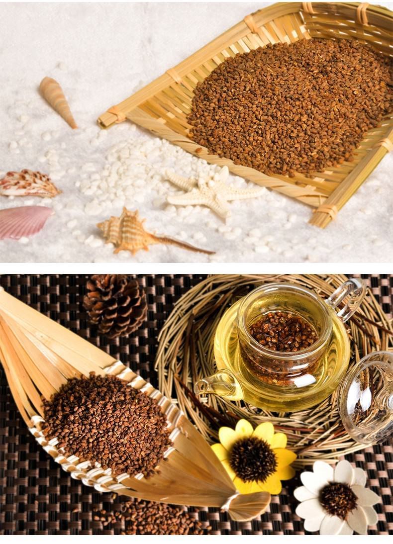TemuTea 1000g Black Buckwheat Tea Black Tartary Buckwheat Plantule Chinese Special Tea