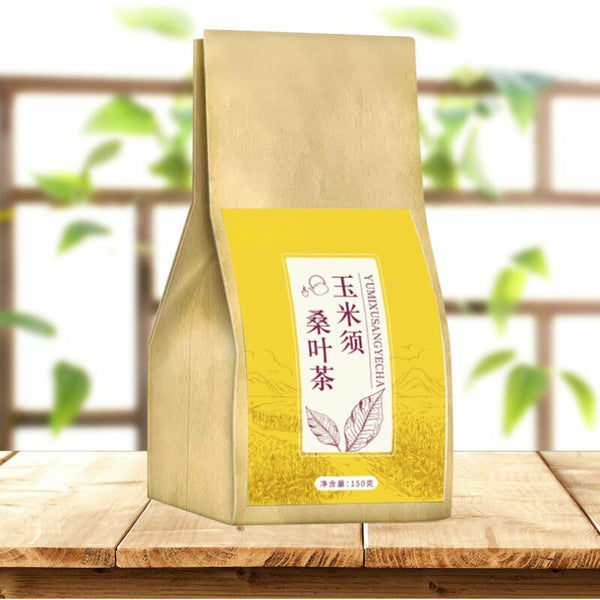 Natural Mulberry Leaf Corn Stigma Tea 100% Chinese Herbal Tea 150g / 30 Bags