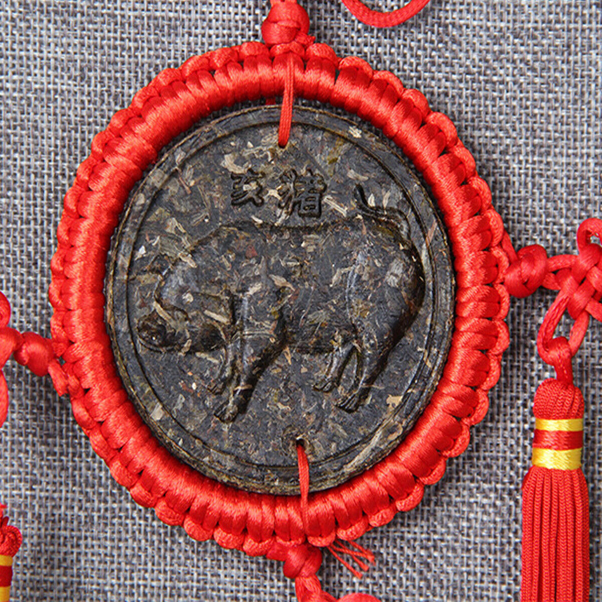 12 Pcs Ripe Puerh Tea Zodiac Craft Pendant Decorative Gifts Organic China Yunnan