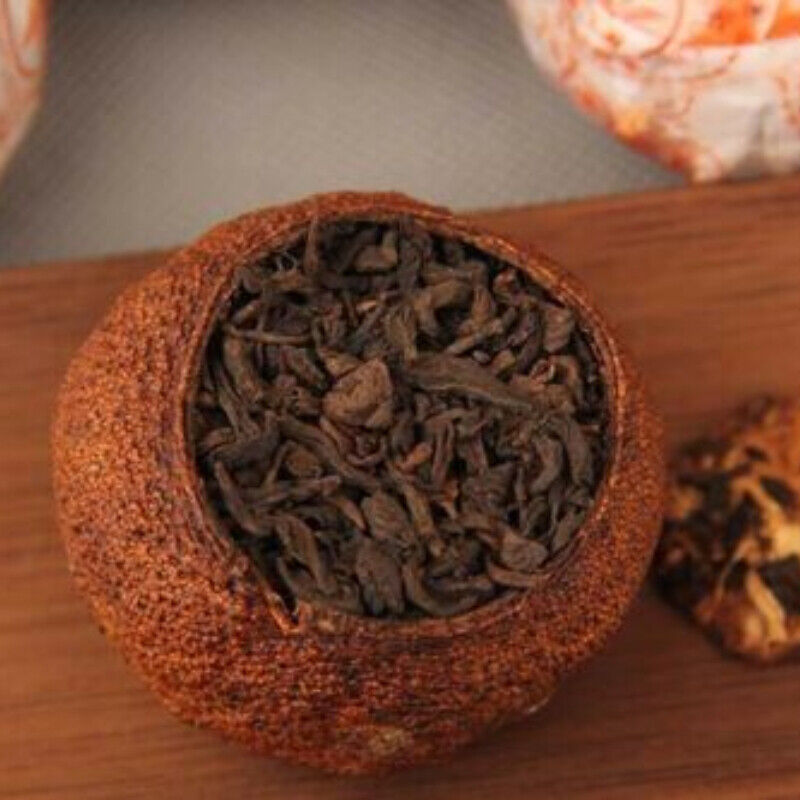 PEI YU Xinhui Aged Chenpi Ripe Puer Tea Orange Skin Puerh Pu'er Loose Tea 312