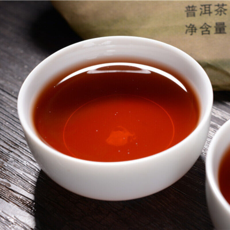 Yunnan Pu'er Ripe Tea Natural Big Leaf Puerh Tea Cake Top Chinese Dark Tea 357g